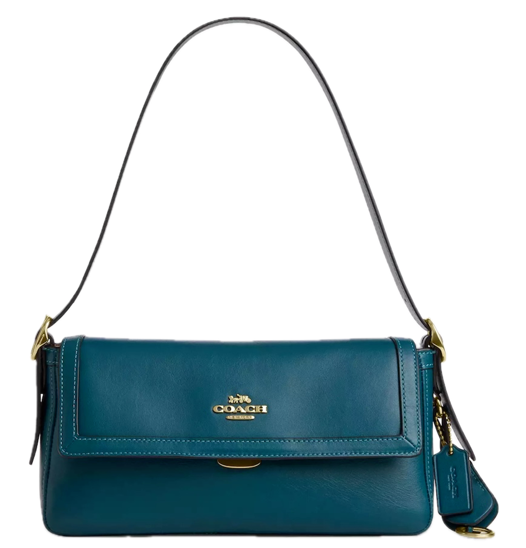 Túi Coach Etta Small Flap Shoulder Bag 'Teal Ink' CCV63-IMSE1