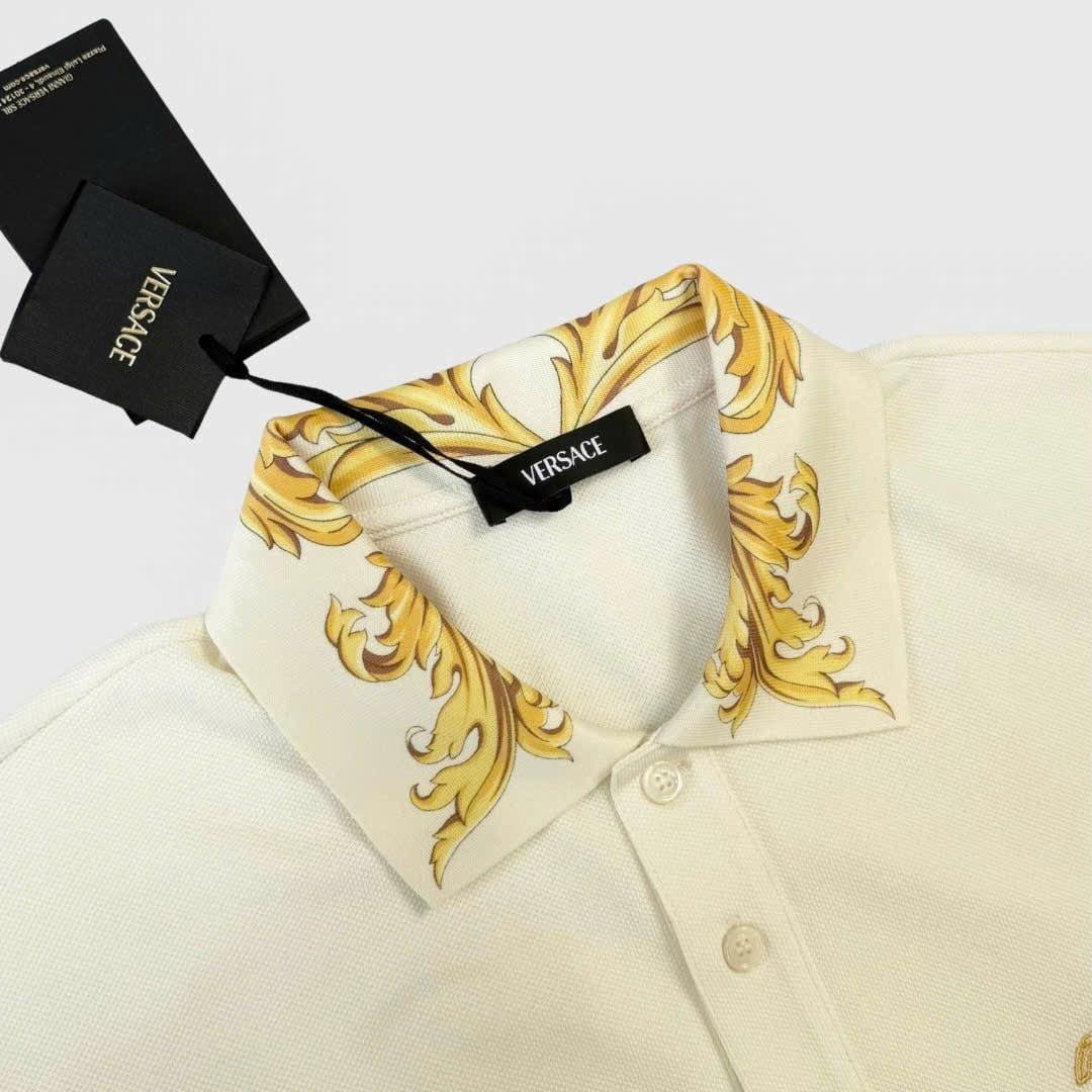 Alternative view of Áo Versace Medusa Logo Embroidered 'Beige' 1012260-1A15633-2W0C0