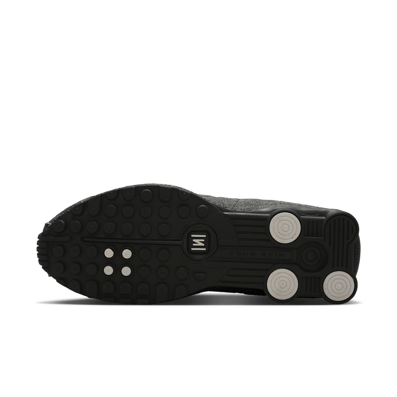 Alternative view of Giày Nike Shox R4 ‘Black Distressed Leather’ IO4544-002