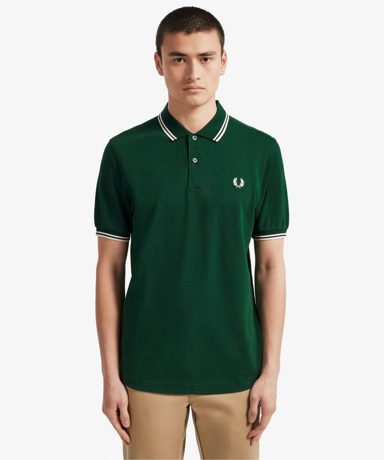 Alternative view of Áo Fred Perry Polo Shirt 'Green' M3600-406