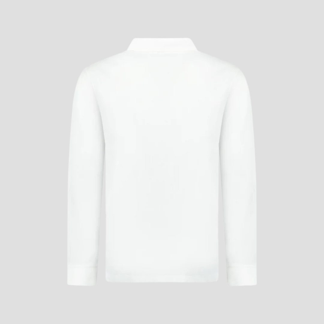 Alternative view of Áo Burberry Hartford Long Sleeve Check Placket 'White' 80844031