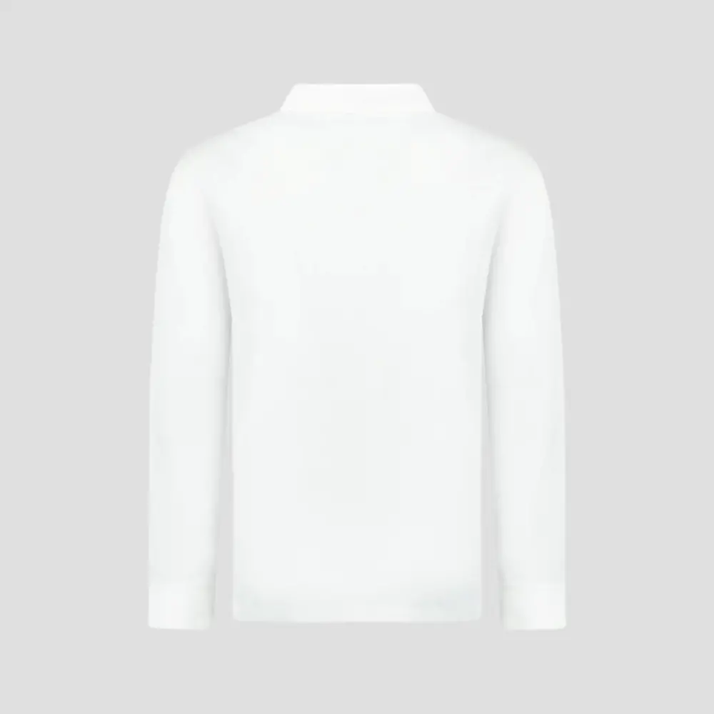 Alternative view of Áo Burberry Hartford Long Sleeve Check Placket 'White' 80844031