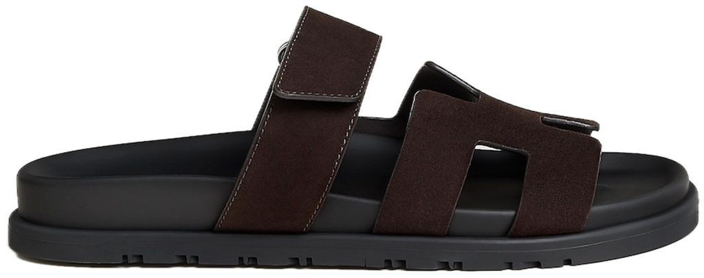 Dép Hermes Chypre Sandal 'Marron Ébène' H222297ZVME360