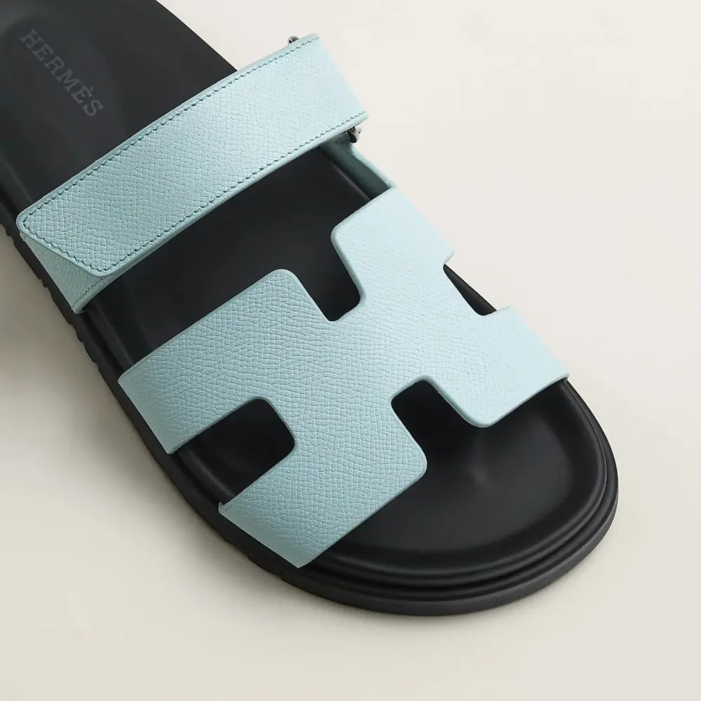 Dép Hermes Chypre Sandal 'Bleu Brume' H231295ZvBU355 - Ảnh 6