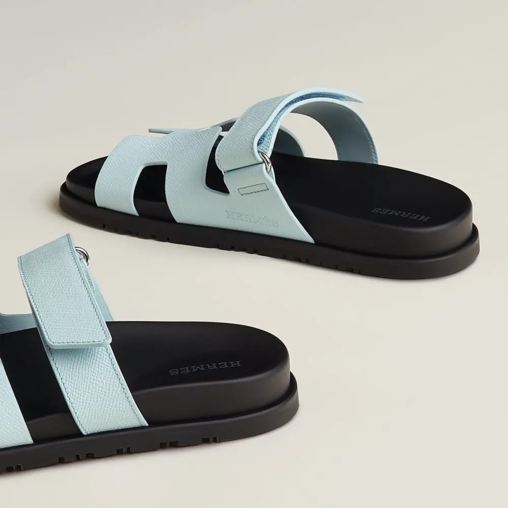 Dép Hermes Chypre Sandal 'Bleu Brume' H231295ZvBU355 - Ảnh 5