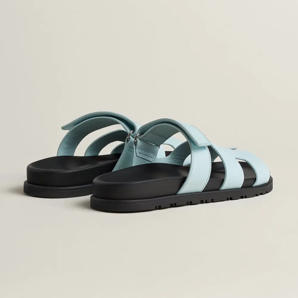 Dép Hermes Chypre Sandal 'Bleu Brume' H231295ZvBU355 - Ảnh 4