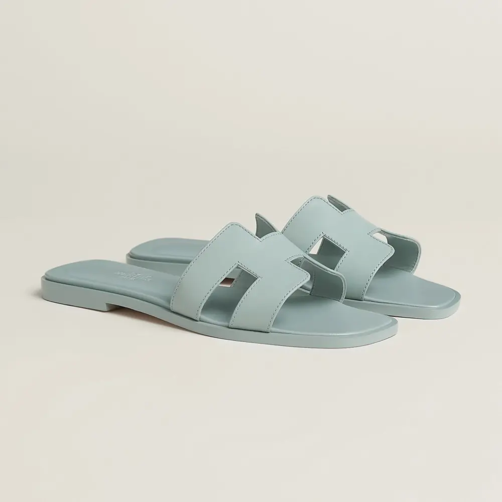 Dép Hermes Oran Sandal 'Bleu Glacier' H202230Zv18360 - Ảnh 4