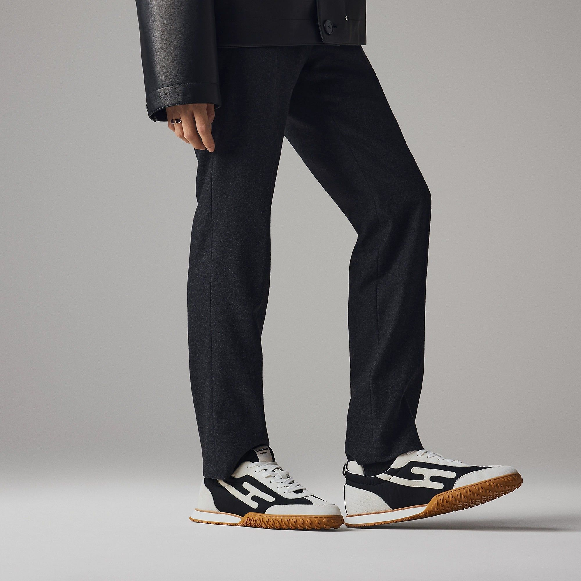 Giày Hermes Jet Sneaker 'Noir Blanc' H242923ZH02400 - Ảnh 6