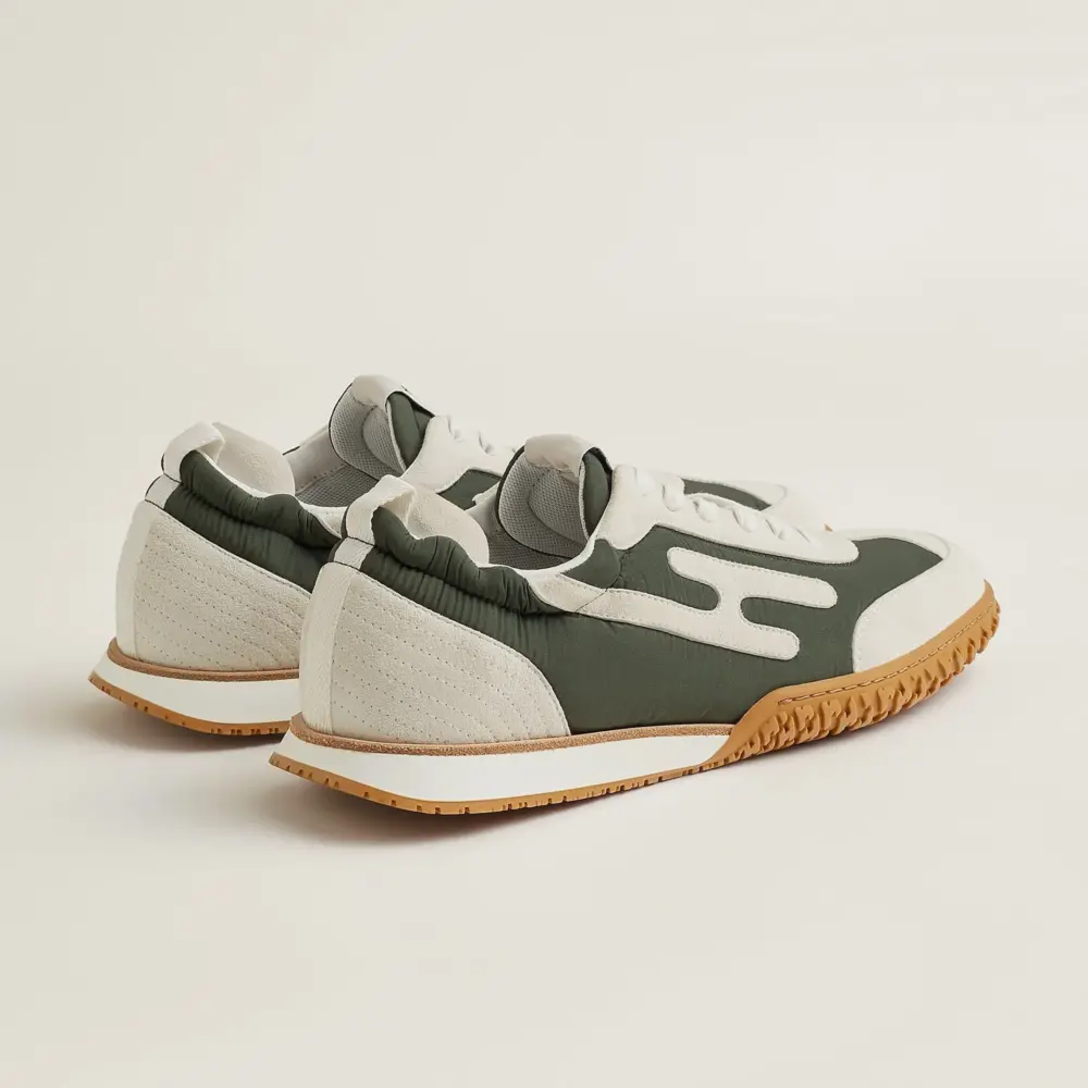 Giày Hermes Jet Sneaker 'Vert Forêt' H242923ZH4N405 - Ảnh 3