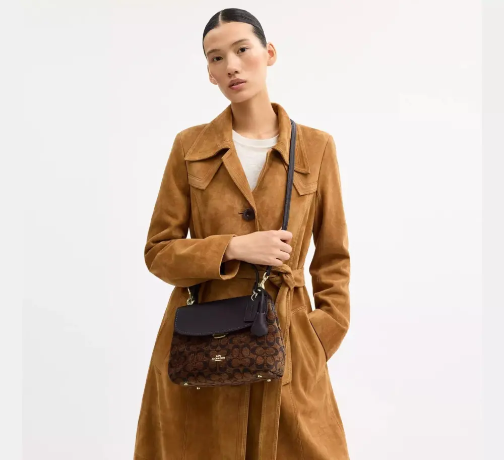 Túi Coach Emory Top Handle Bag 'Truffle' CDB08-IMA7U - Ảnh 5