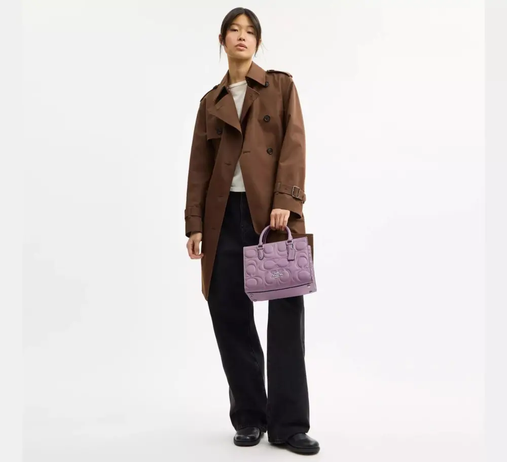 Túi Coach Maggie Small Tote Bag 'Purple' CY670-SVNII - Ảnh 4