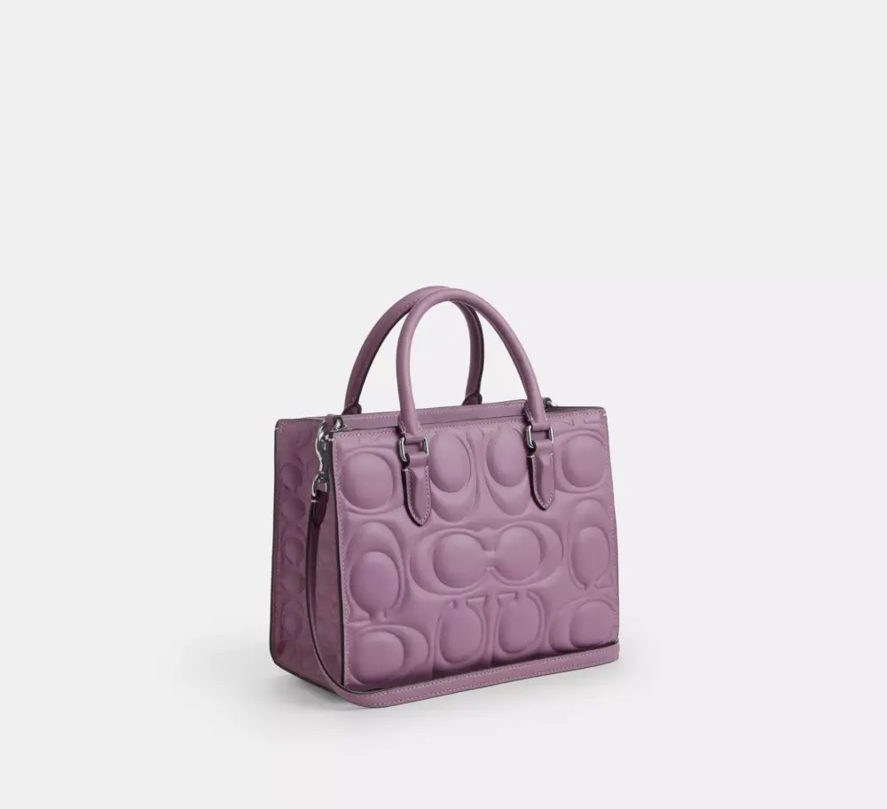 Túi Coach Maggie Small Tote Bag 'Purple' CY670-SVNII - Ảnh 3
