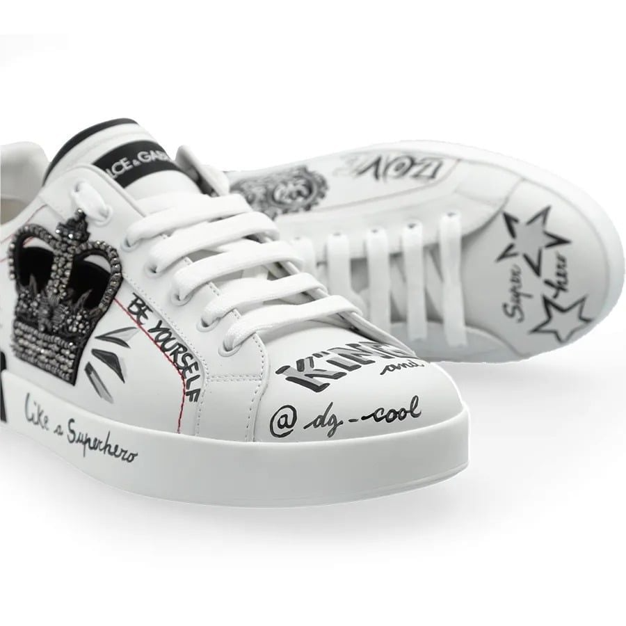 Giày Dolce & Gabbana Graphic Printed 'White' CS1760-A9AG1-89697 - Ảnh 3