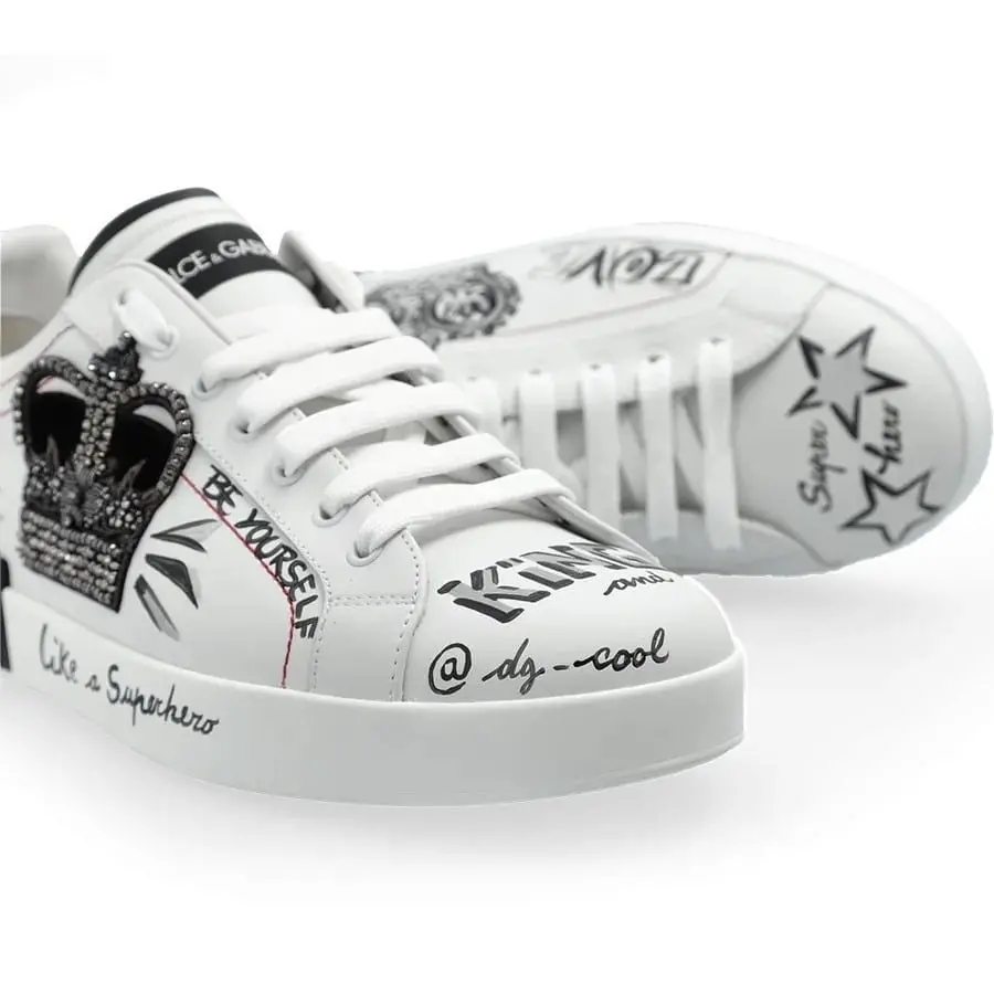 Giày Dolce & Gabbana Graphic Printed 'White' CS1760-A9AG1-89697 - Ảnh 3