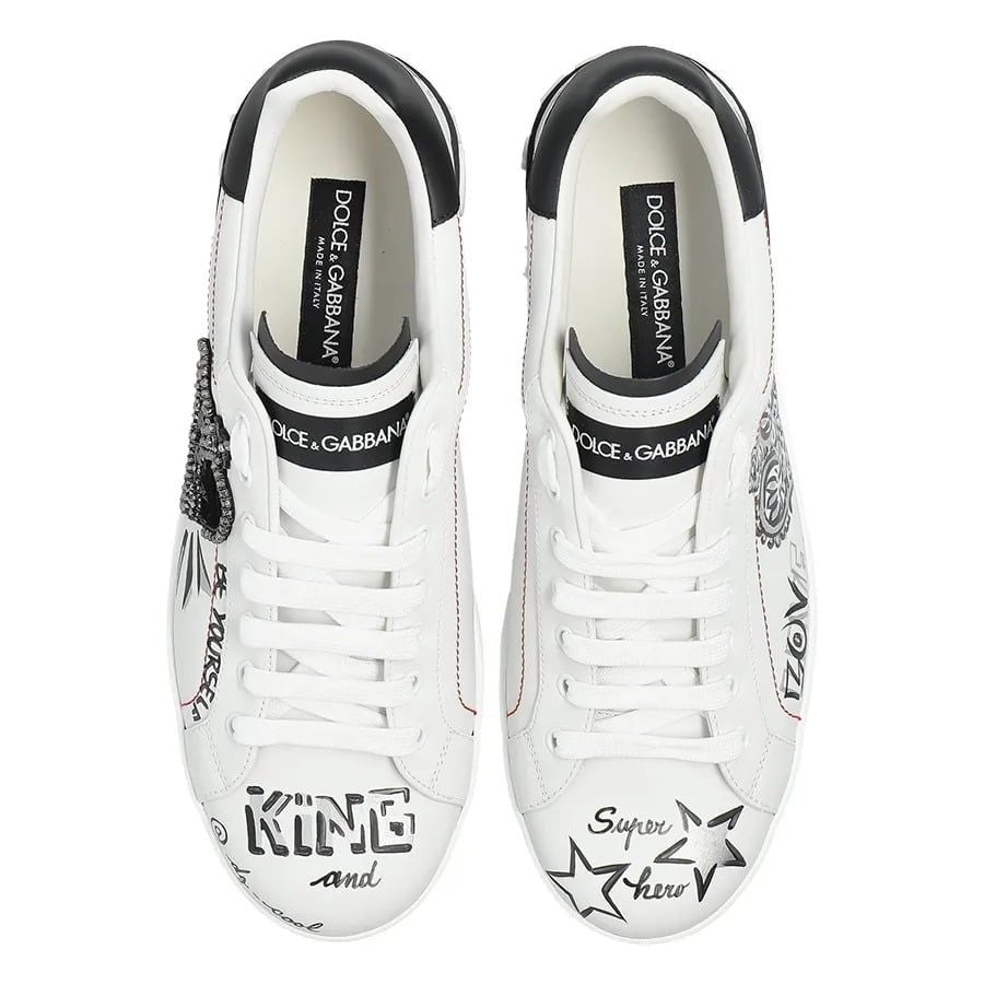 Alternative view of Giày Dolce & Gabbana Graphic Printed 'White' CS1760-A9AG1-89697