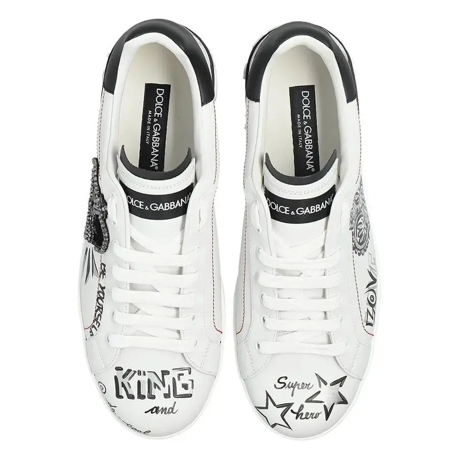Alternative view of Giày Dolce & Gabbana Graphic Printed 'White' CS1760-A9AG1-89697