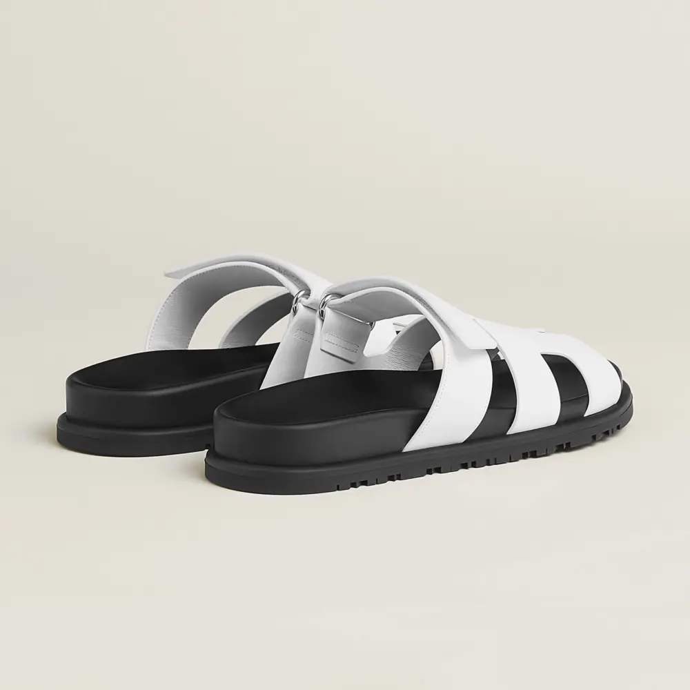 Dép Hermes Chypre Sandal 'Blanc' H222100Zv90350 - Ảnh 3