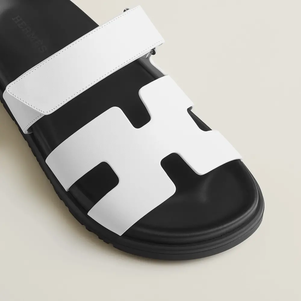 Alternative view of Dép Hermes Chypre Sandal 'Blanc' H222100Zv90350