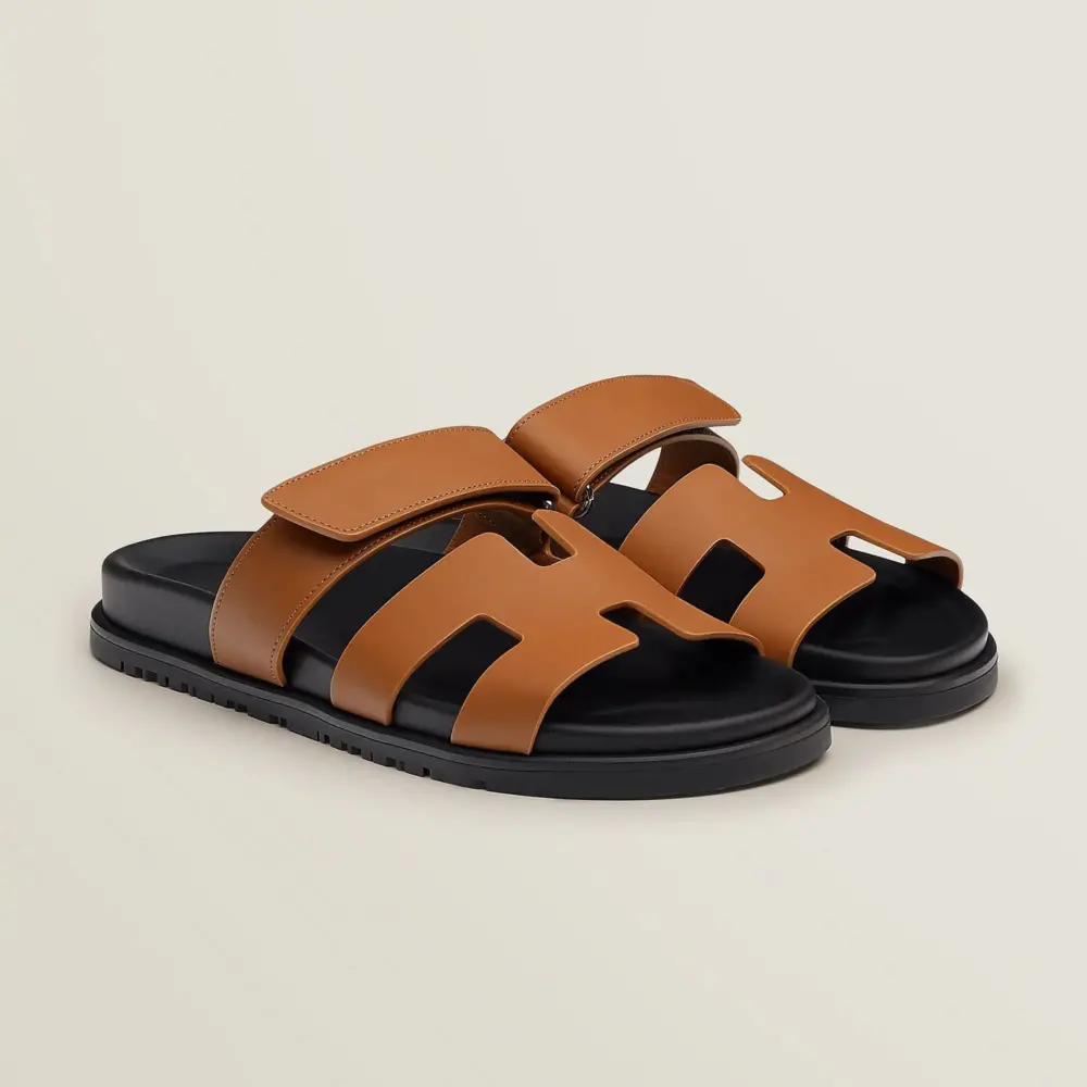 Dép Hermes Chypre Sandal 'Naturel' H222299ZvA3360 - Ảnh 4