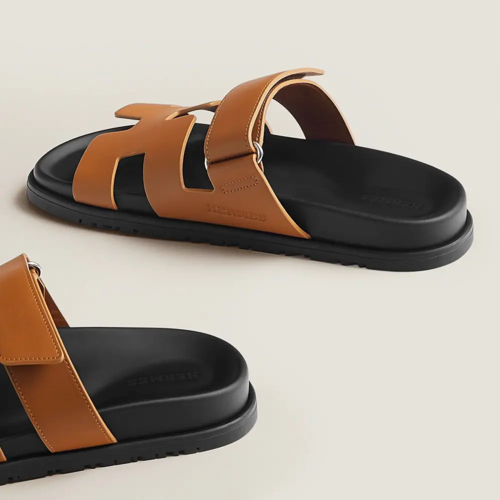 Alternative view of Dép Hermes Chypre Sandal 'Naturel' H222299ZvA3360
