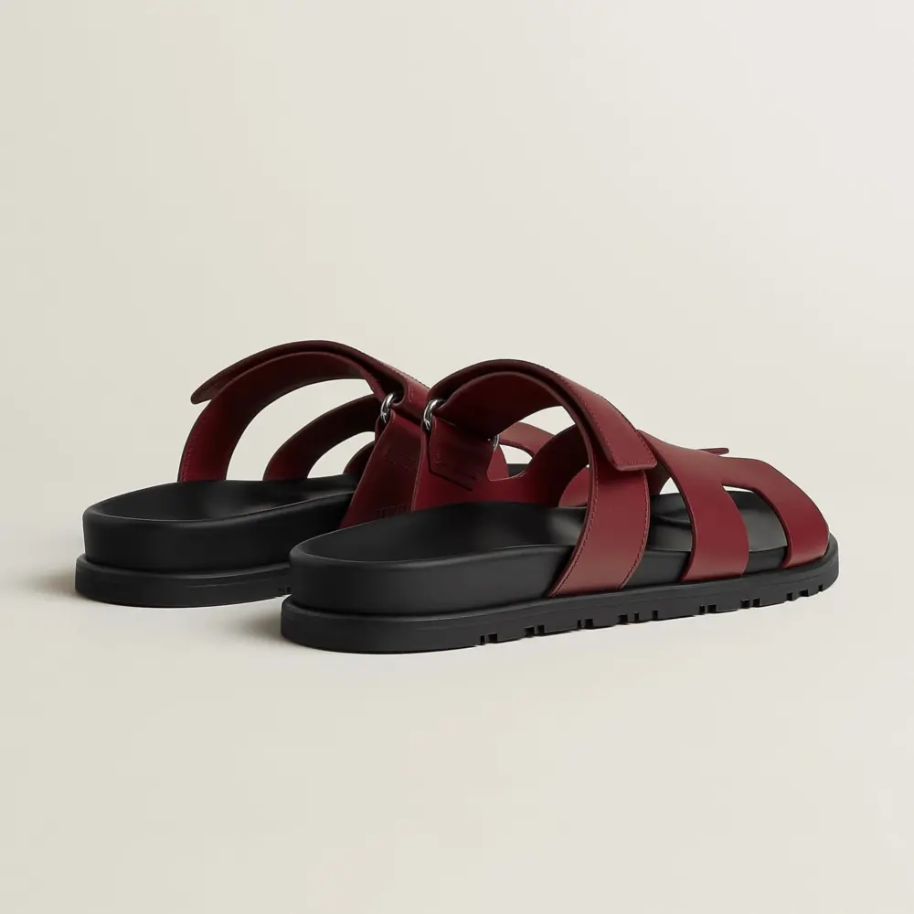 Dép Hermes Chypre Sandal 'Rouge H' H222299ZvL1350 - Ảnh 4
