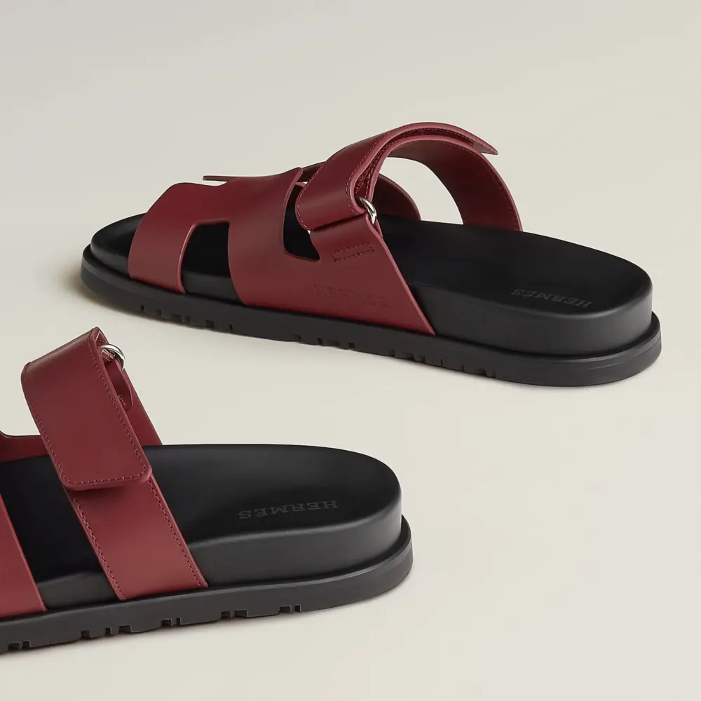 Dép Hermes Chypre Sandal 'Rouge H' H222299ZvL1350 - Ảnh 3