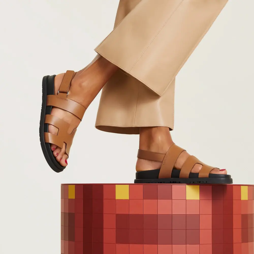 Dép Hermes Genius Sandal 'Naturel' H242159ZvA3365 - Ảnh 6