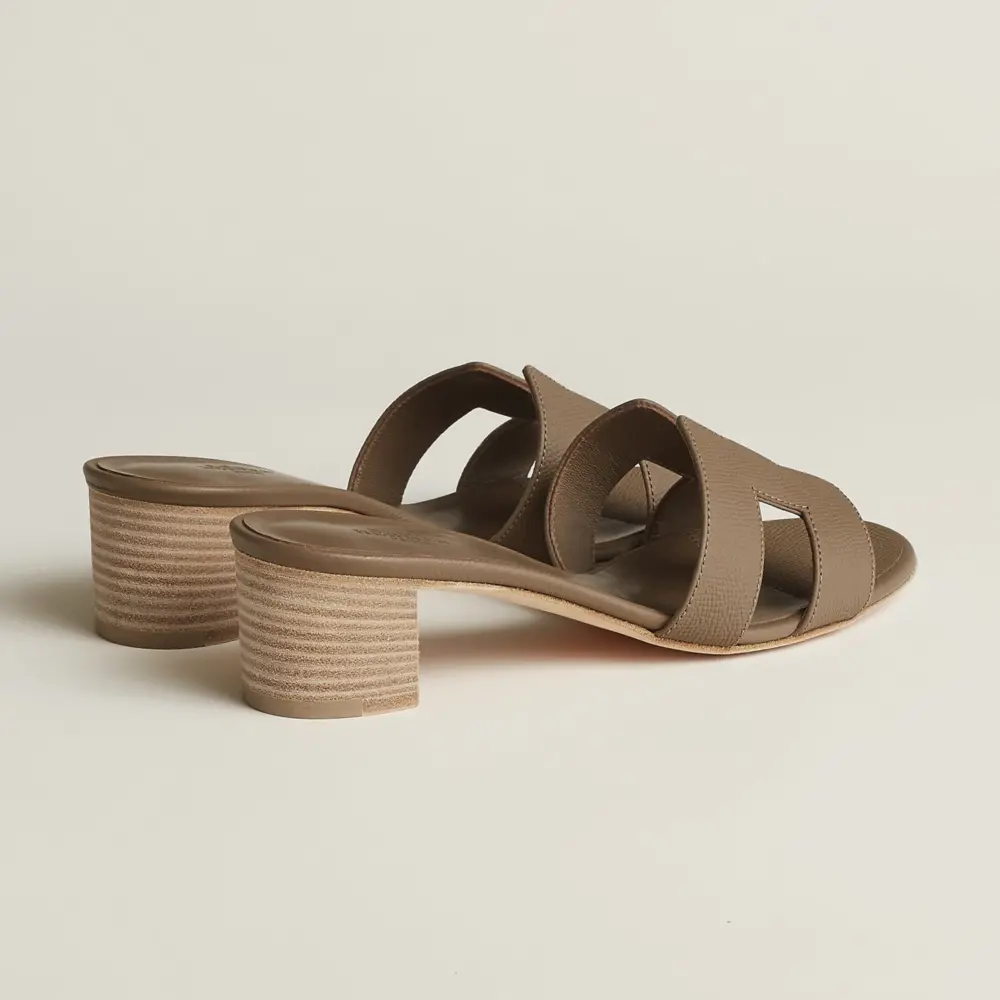 Dép Hermes Oasis Sandal 'Étoupe' H151215ZvX3365 - Ảnh 3