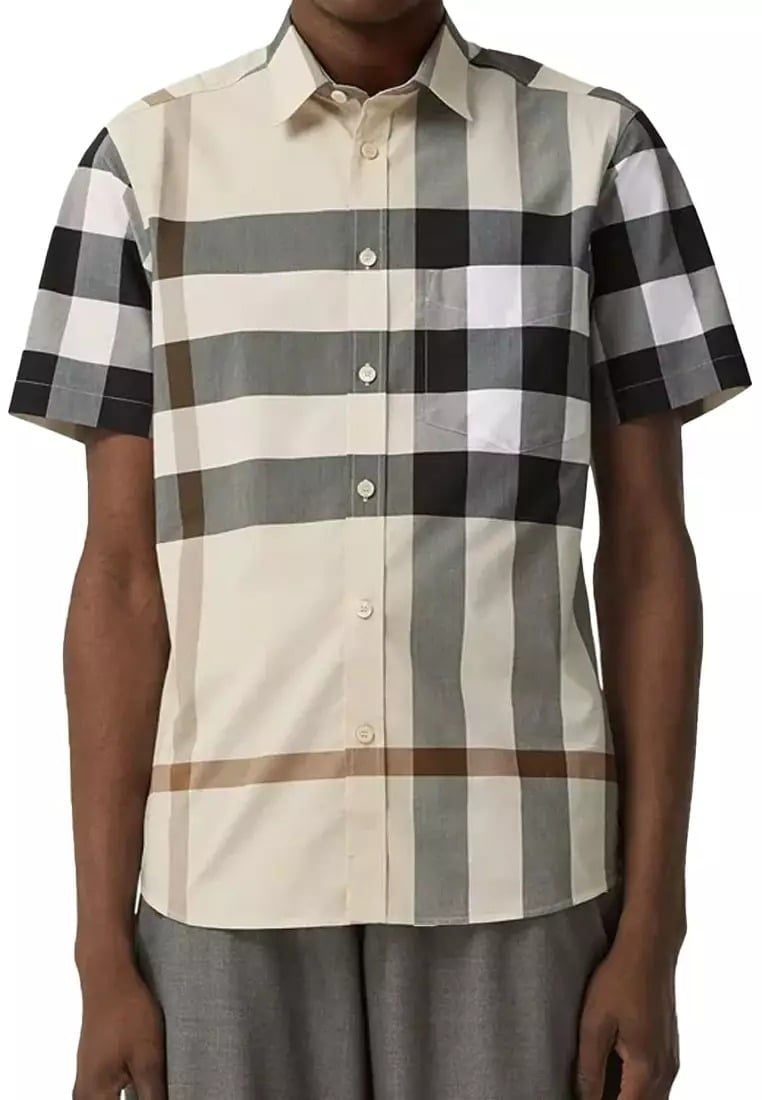 Alternative view of Áo Burberry SS Claverdon Short-sleeve 'Beige' 81054671