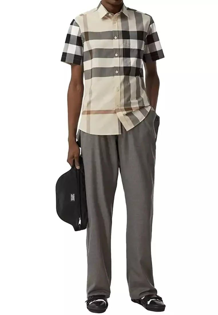 Áo Burberry SS Claverdon Short-sleeve 'Beige' 81054671 - Ảnh 3