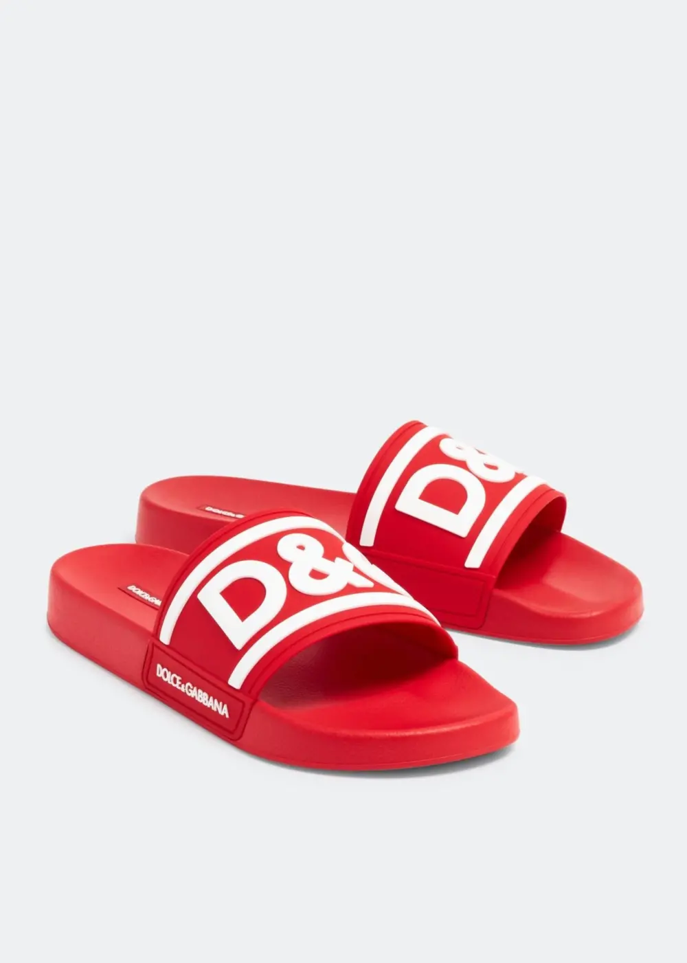 Dép Dolce & Gabbana Rubber Slides 'Red' CS2072AQ85889689 - Ảnh 3