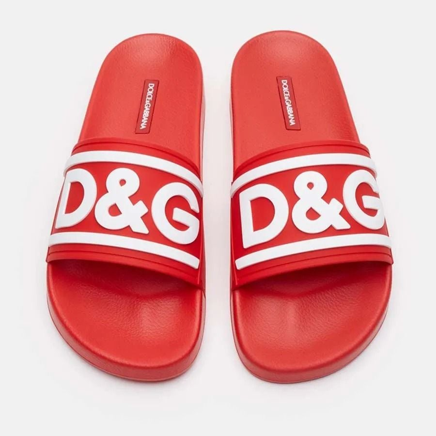 Alternative view of Dép Dolce & Gabbana Rubber Slides 'Red' CS2072AQ85889689