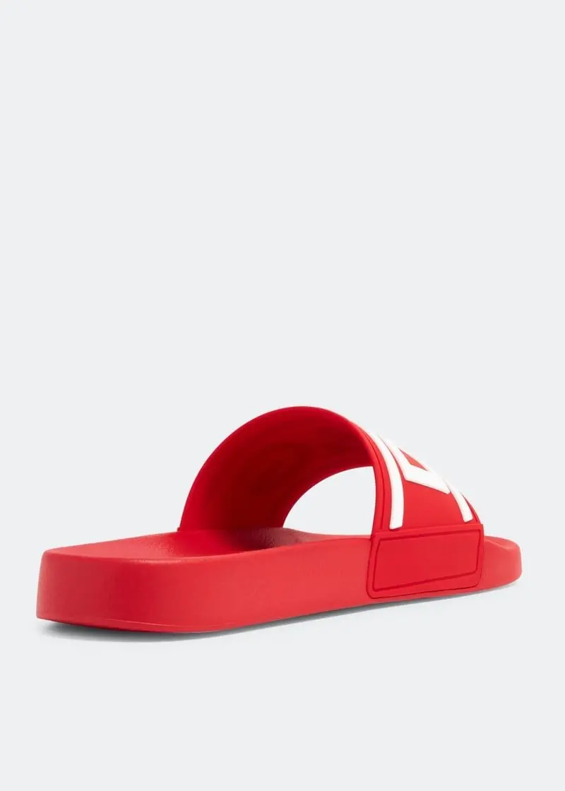 Dép Dolce & Gabbana Rubber Slides 'Red' CS2072AQ85889689 - Ảnh 4