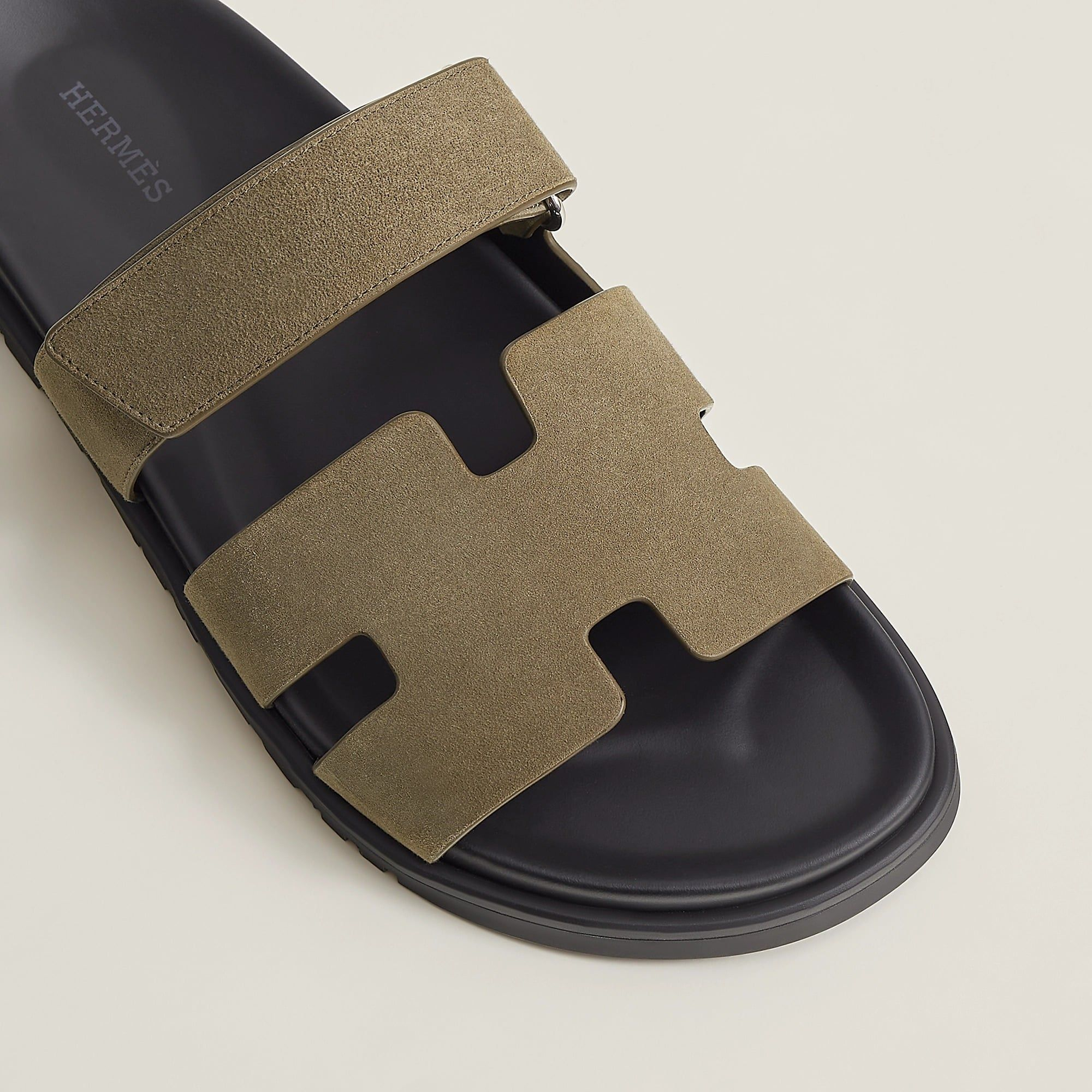 Alternative view of Dép Hermes Chypre Sandal 'Vert Toundra' H222856ZH1R405
