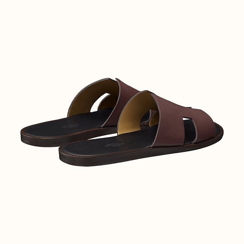 Alternative view of Dép Hermes Izmir Sandal 'Bordeaux Noir' H152415ZH5D400