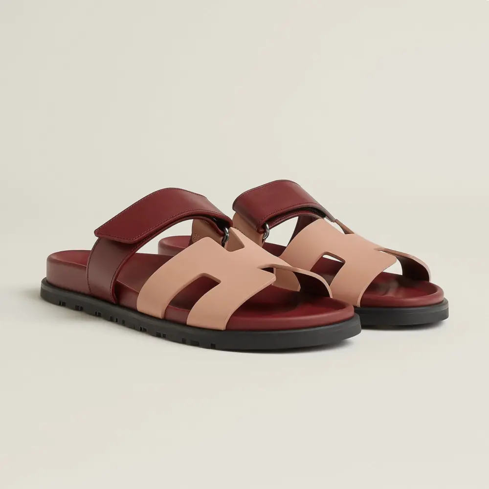 Dép Hermes Chypre Sandal 'Beige Perlino' H222299ZVDI360 - Ảnh 3