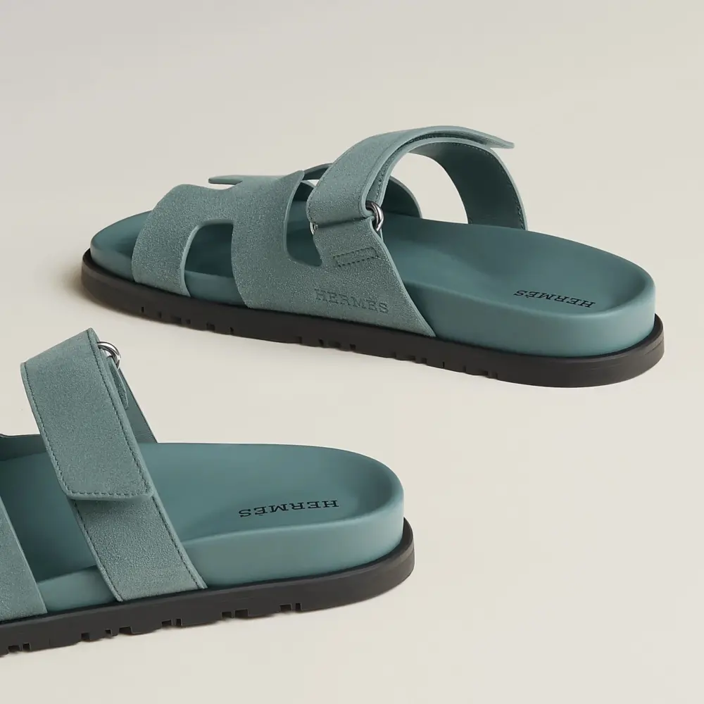 Dép Hermes Chypre Sandal 'Bleu Tonnerre' H222297ZvBR360 - Ảnh 3
