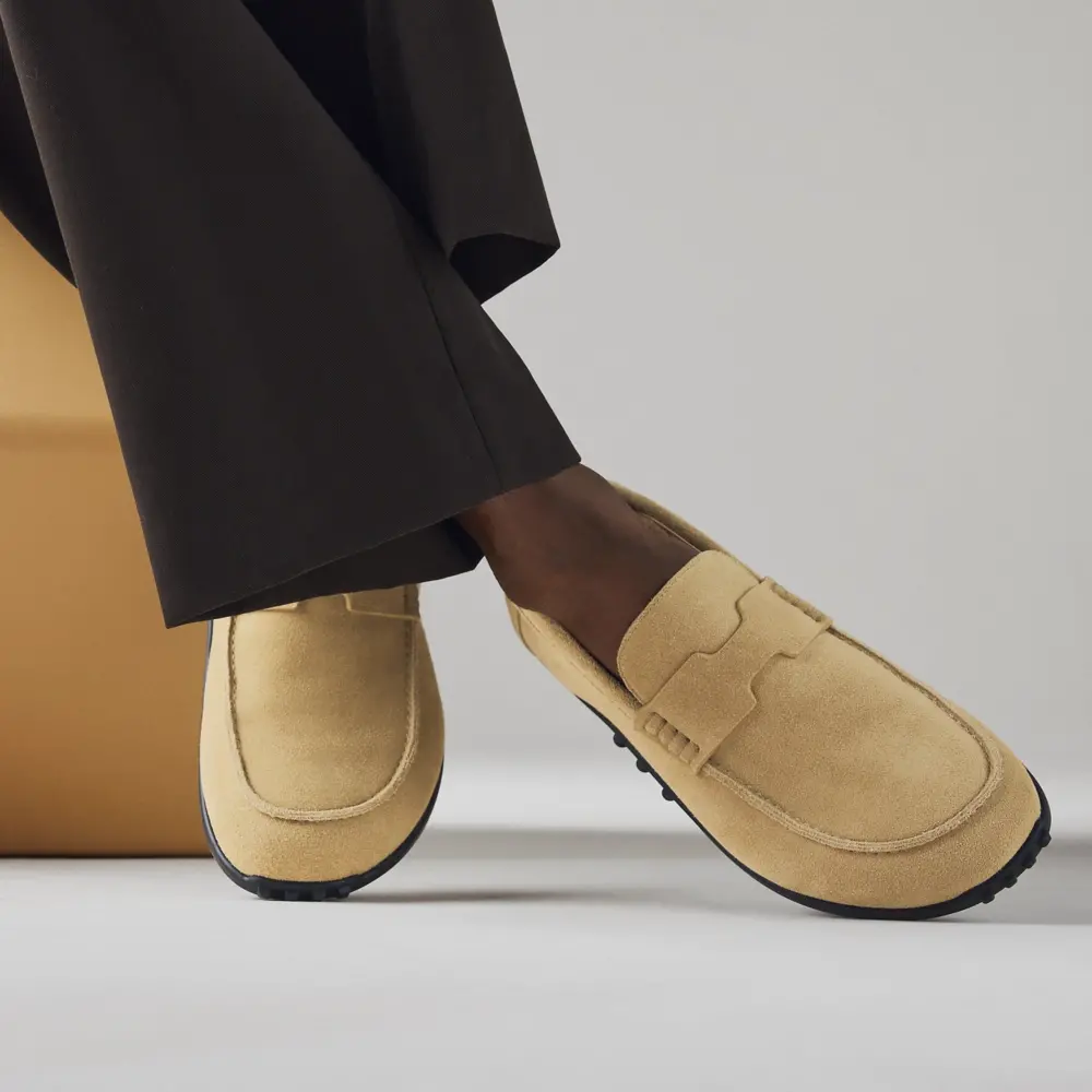 Giày Hermes Lazy Loafer 'Beige Albâtre' H252955ZAVD410 - Ảnh 5