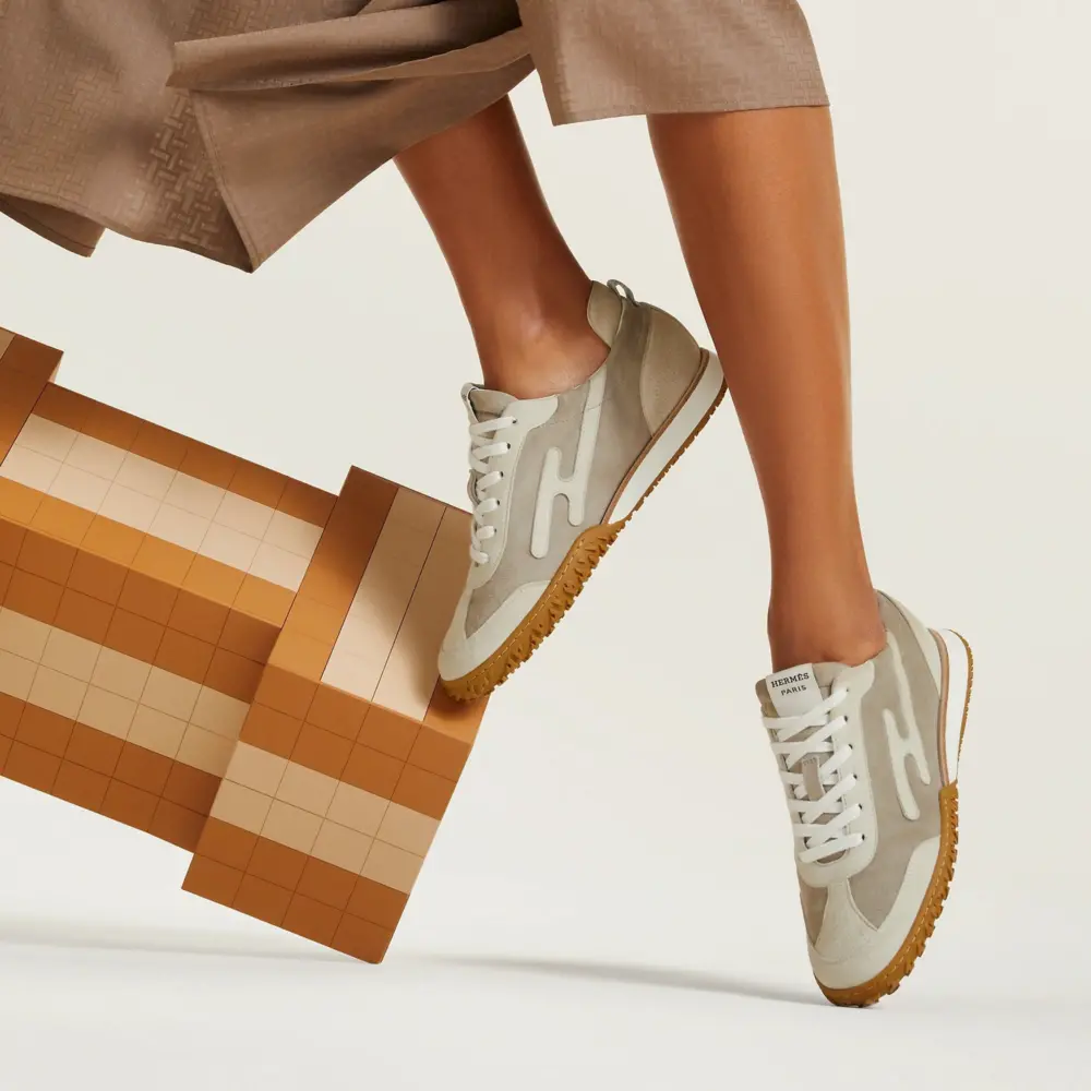 Giày Hermes Jet Sneaker 'Beige Esquisse' H242153ZvNL380 - Ảnh 6