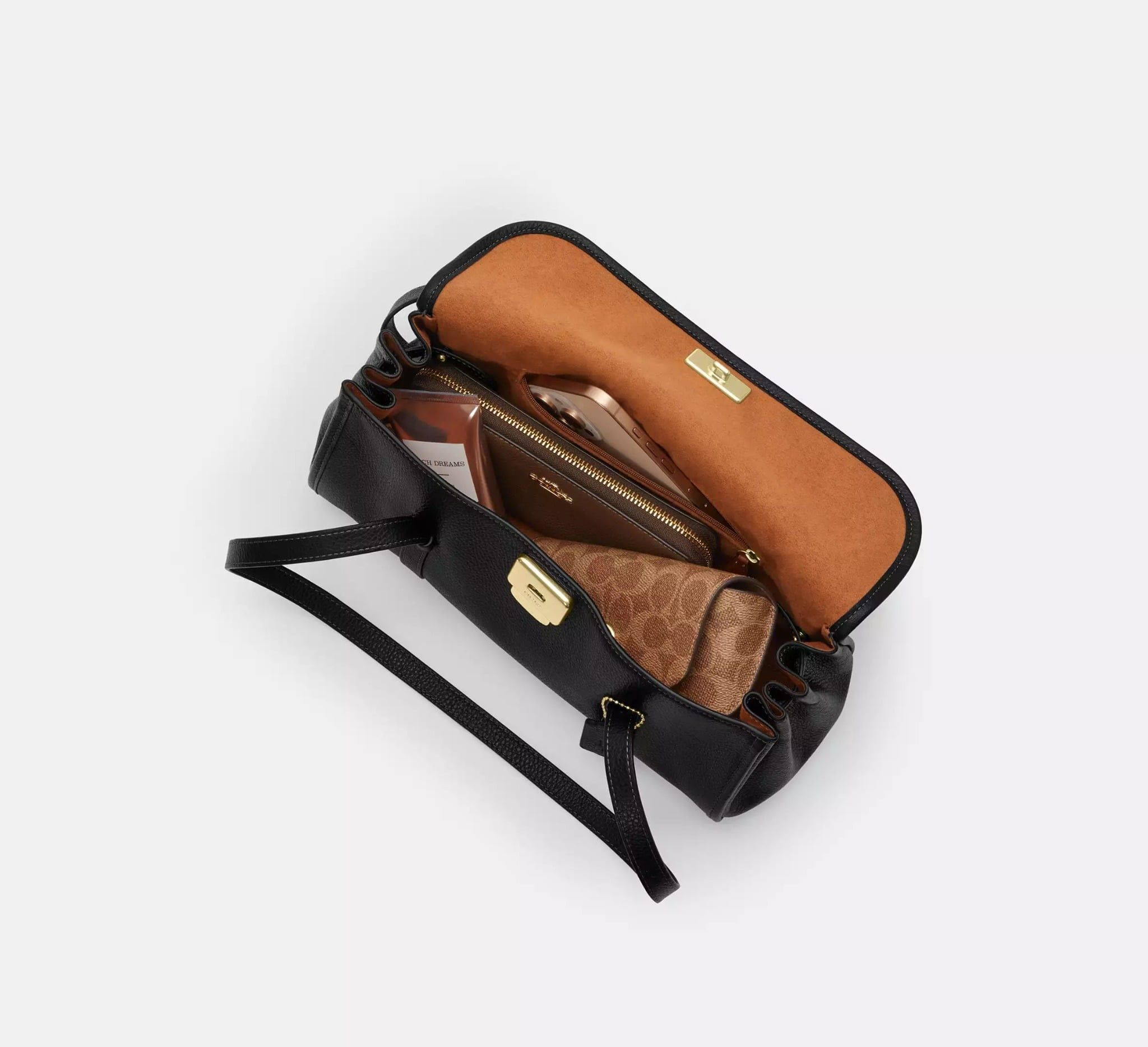 Alternative view of Túi Coach Bridget Flap Shoulder Bag 'Black' CDB04-IMBLK