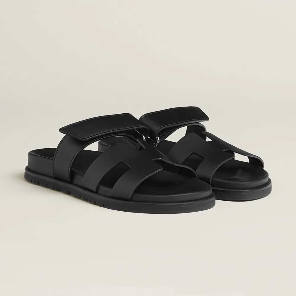 Dép Hermes Chypre Sandal 'Noir' H222100Zv02360 - Ảnh 5