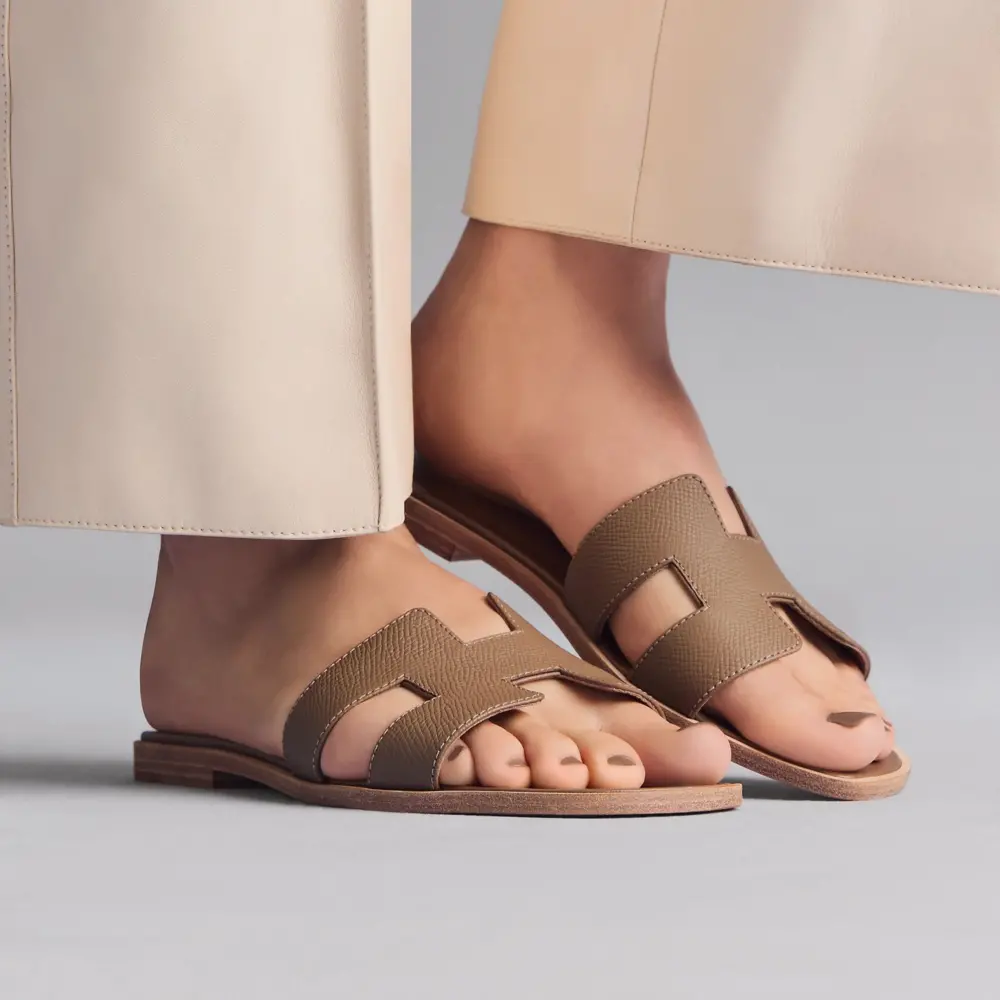 Dép Hermes Oran Sandal 'Étoupe' H202272ZvX3375 - Ảnh 5