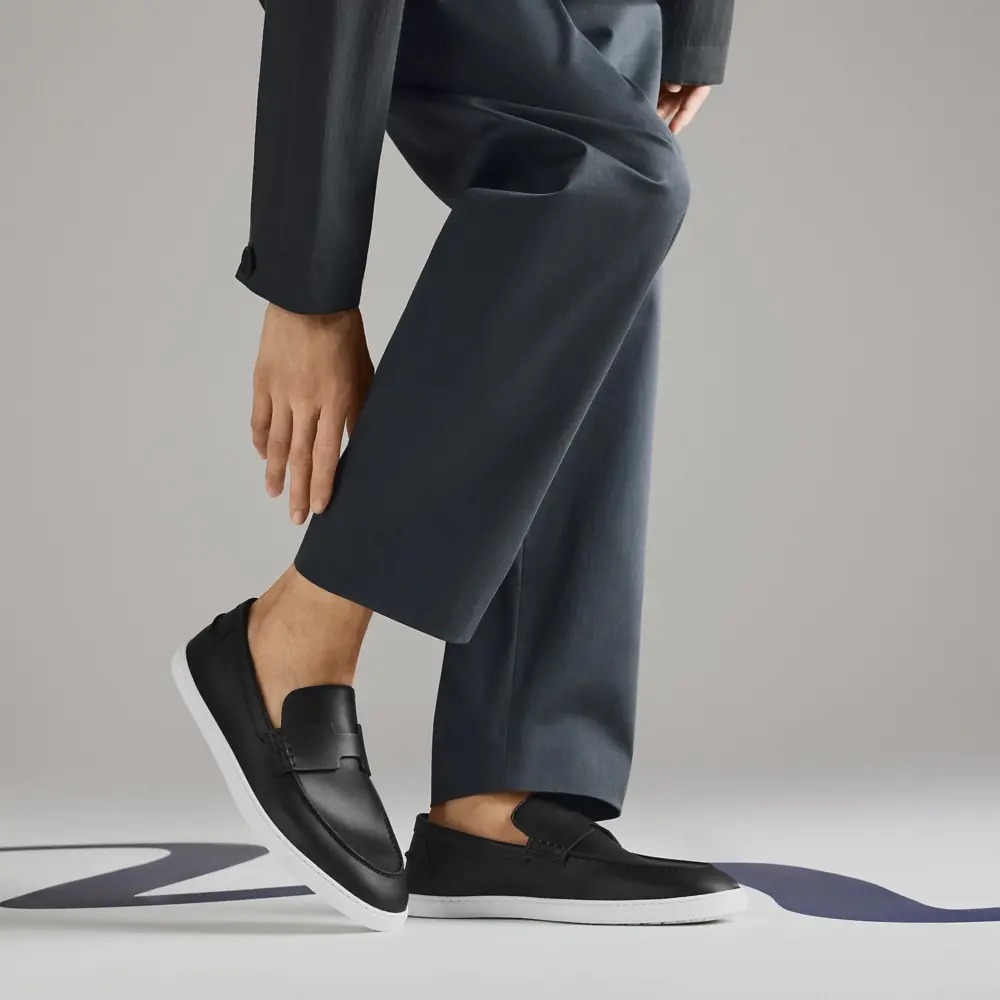 Giày Hermes Job Loafer 'Black' H252908ZA01410 - Ảnh 5