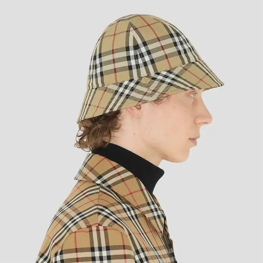 Mũ Burberry Vintage Check Printed 'Beige' 8071150 - Ảnh 2