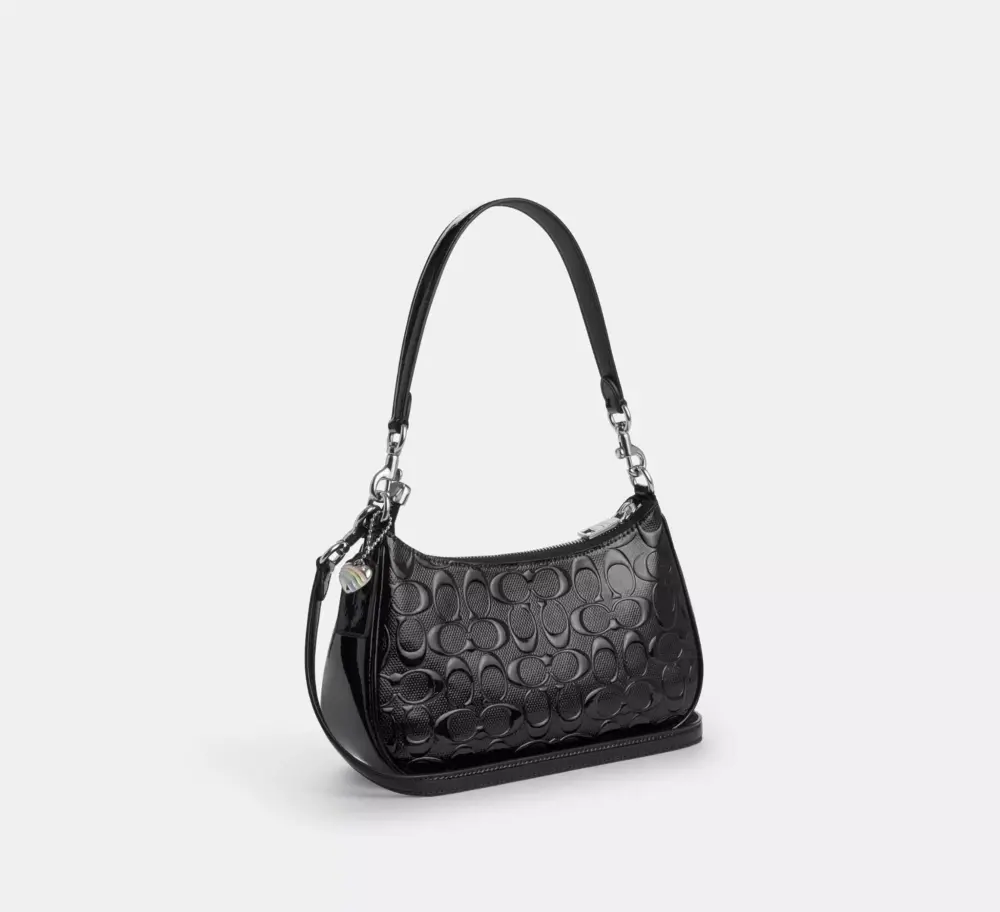 Túi Coach Teri Shoulder Bag 'Black' CDY98-SVBK - Ảnh 4