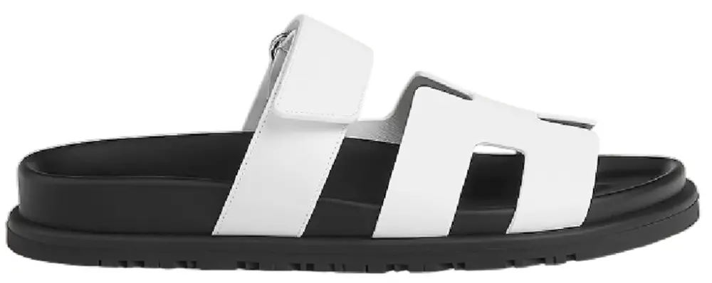 Dép Hermes Chypre Sandal 'Blanc' H222100Zv90350