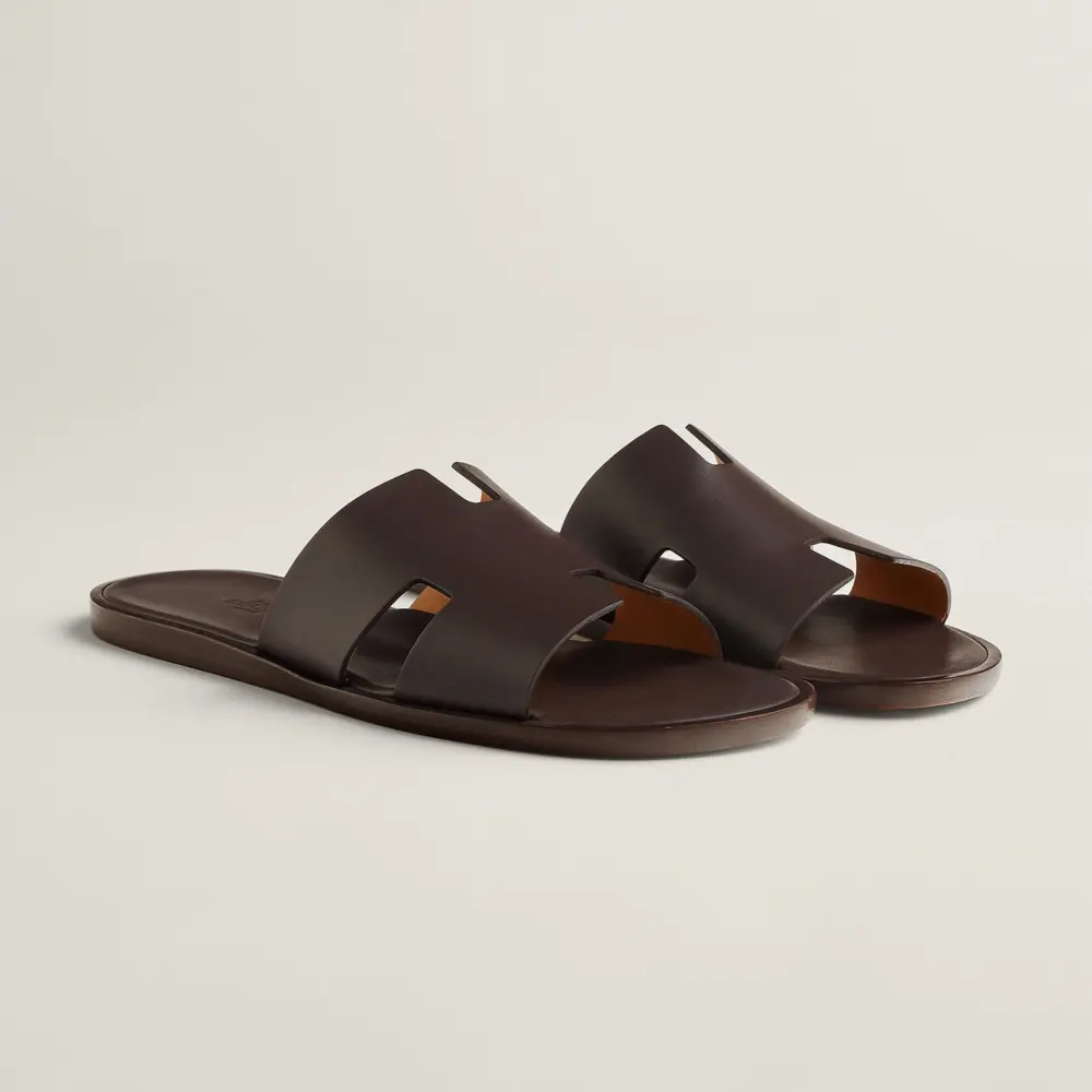 Dép Hermes Izmir Sandal 'Moka' H041141ZH05395 - Ảnh 4