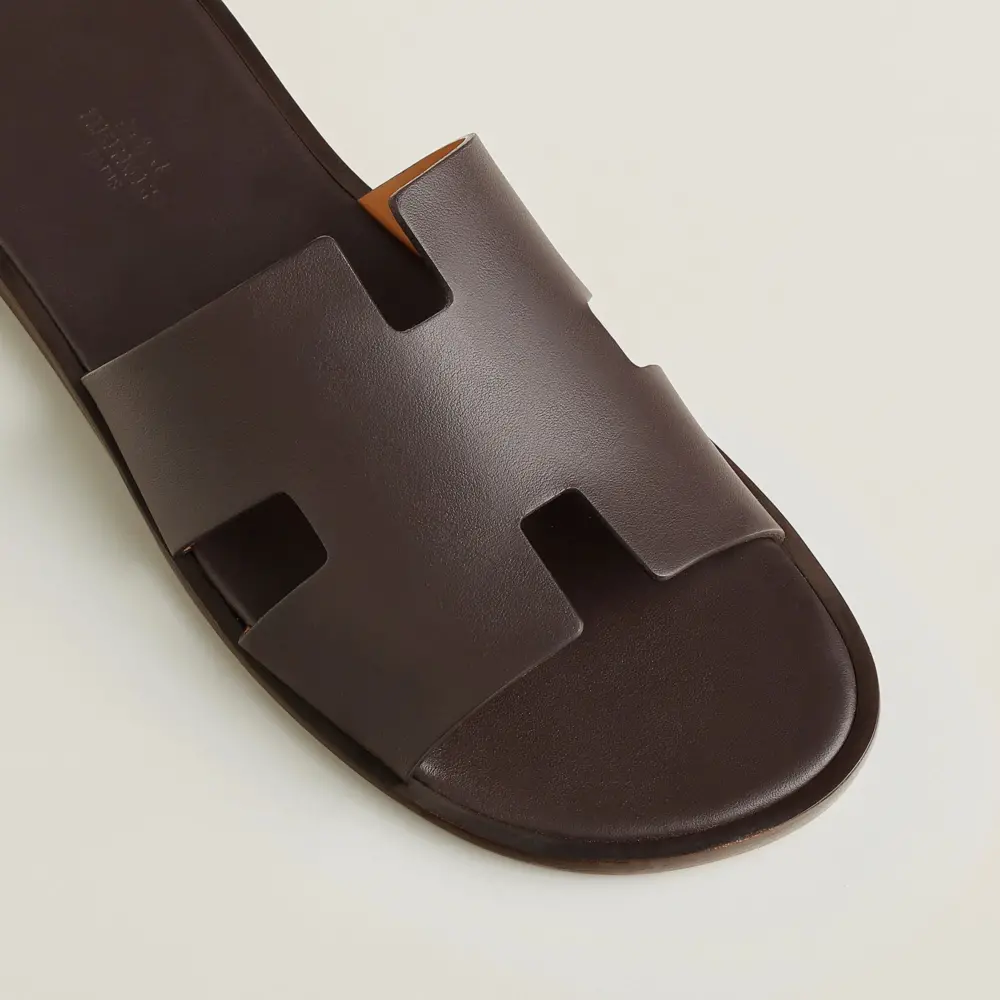 Alternative view of Dép Hermes Izmir Sandal 'Moka' H041141ZH05395
