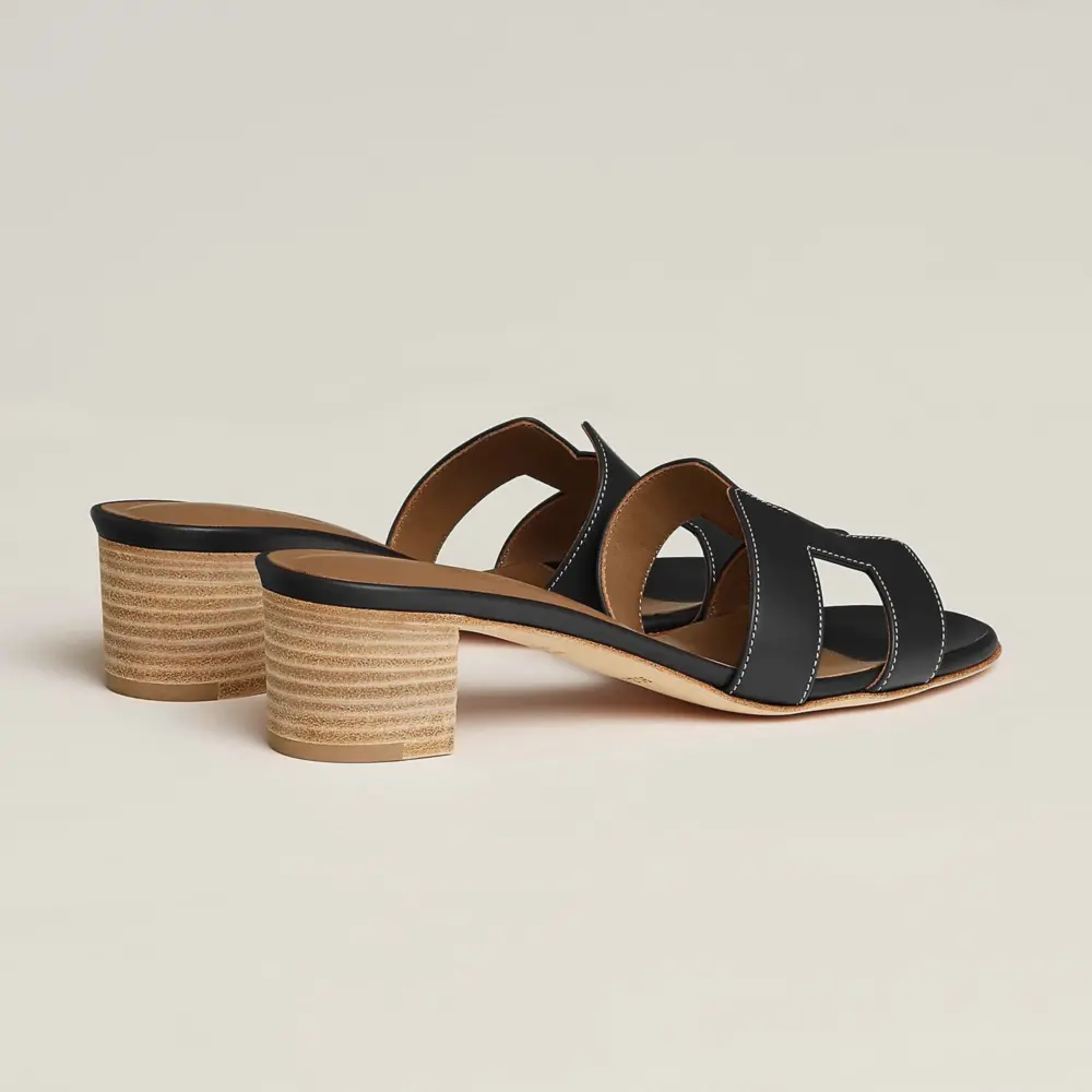 Dép Hermes Oasis Sandal 'Noir' H071002Zv01360 - Ảnh 3