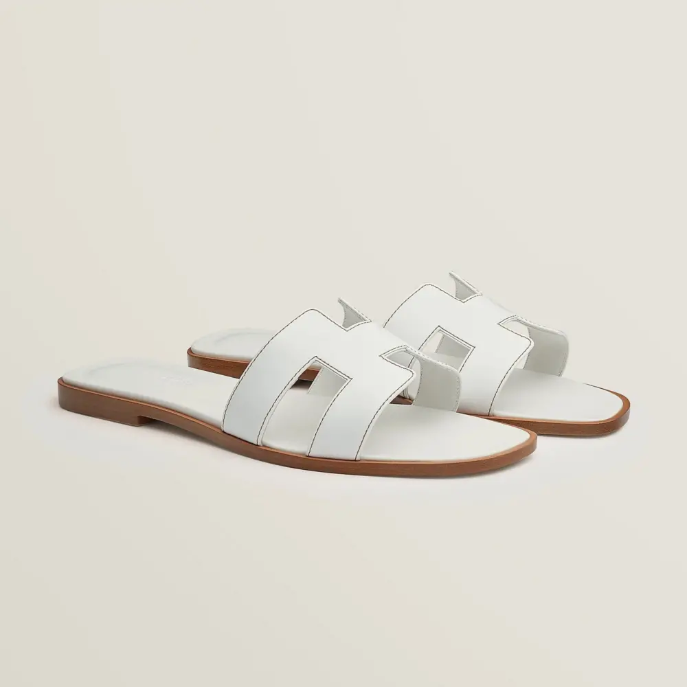 Dép Hermes Oran Sandal 'Blanc' H021056Zv02370 - Ảnh 4